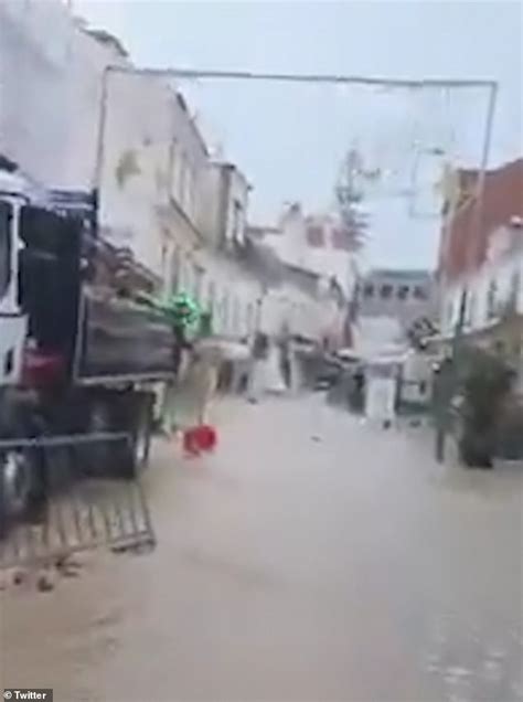 Algarve Streets Turn Into Raging Rivers As Europe S Flash Flood Misery