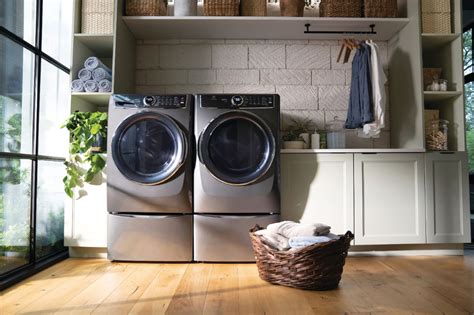 Electrolux 45 Cuft Stackable Front Load Washer With Steam And Smartboost Wash System Titanium