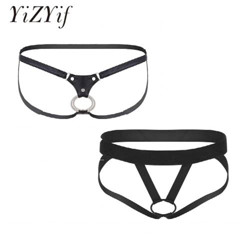 Erotic Mens Open Penis Hole Panties Gay Male Open Back Crotchless Jockstrap Bikini G String