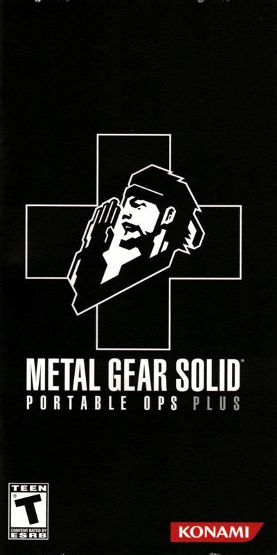 Metal Gear Solid Portable Ops Plus Cover Or Packaging Material Mobygames