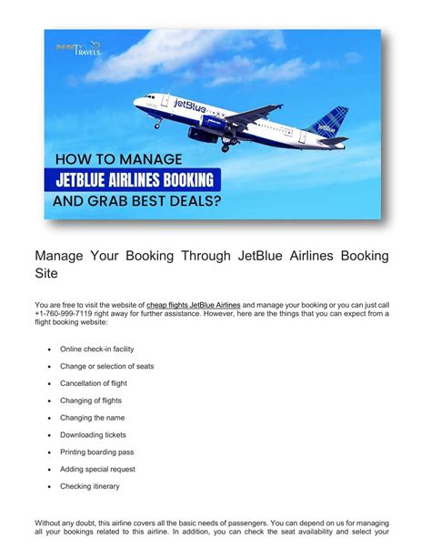 Ppt How To Manage Jetblue Airlines Booking And Grab Best Deals