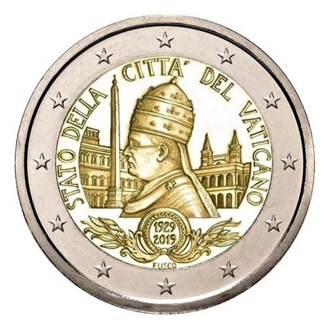 2019 2 Euro VATICAN 90e Fondation de l État de la Cité du Vatican