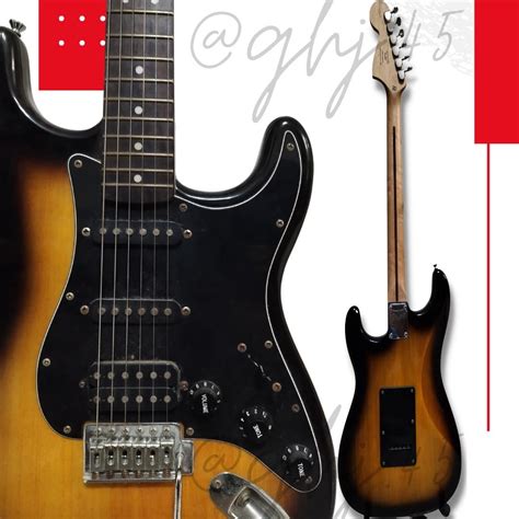 Squier Strat Fender Sunburst Affinity Hobbies And Toys Music And Media