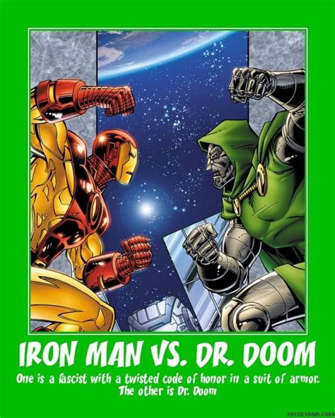 Doctor Doom Vs Iron Man Armor Only Both At Peak Who Wins Battles Comic Vine