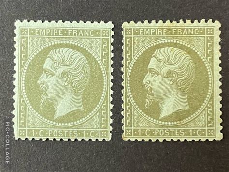 France 1862 1868 Napoleon Yvert 19 And 19a Mint Full Catawiki