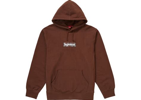 Supreme Bandana Box Logo Hooded Sweatshirt Dark Brown Men S Fw19 Us