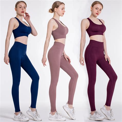 Factory Seamless Lift Hip Sexy Bra And Legging Sports Suit For Yoga