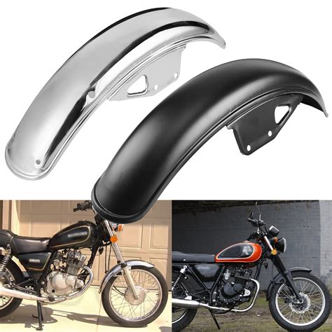 56cm Motorcycle Black Chrome Metal Front Mud Guard Mudguard For Suzuki