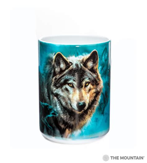 XXL Tasse Von The Mountain Night Wolves Collage