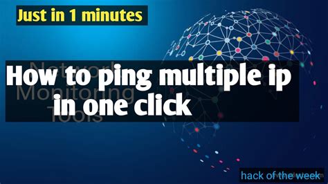 Ping Multiple Ip Addresses At Once YouTube