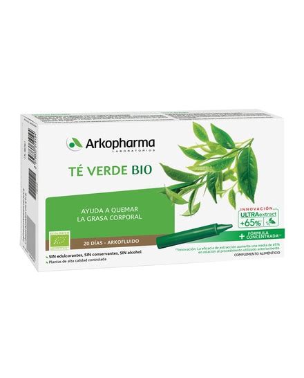 20 Ampollas Arkofluido Té Verde Bio Arkopharma Arkopharma El Corte