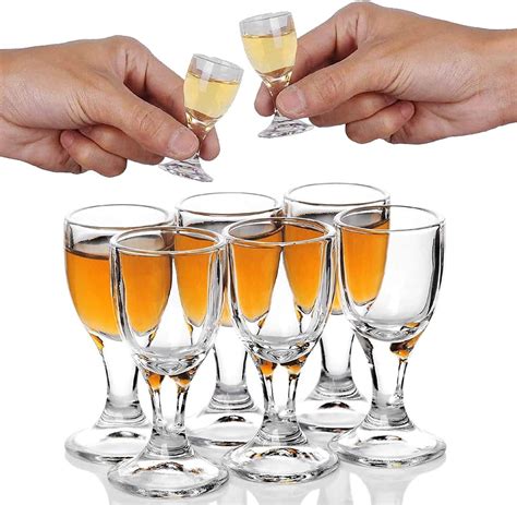 Amazon 11ml 0 4oz Small Mini Shot Glasses Set Of 6 Only 11 Ml