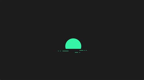 1920x1080 Minimalism Green Sunset Laptop Full HD 1080P ,HD 4k