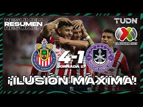 Chivas derrotó 4 1 a Mazatlán por la última fecha del torneo Clausura