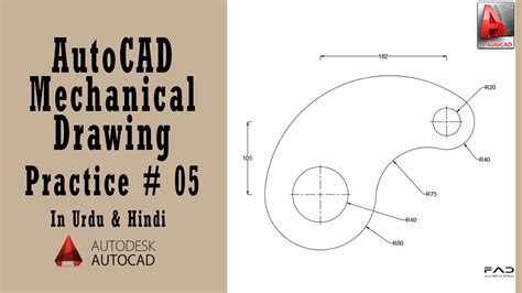 Autocad 2d Mechanical Drawing Tutorial - Image to u