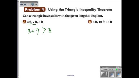 5 6 Video 3 Triangle Inequality Youtube