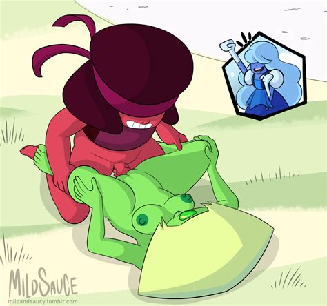 Post 2678500 Peridot Ruby Sapphire Stevenuniverse Mildandsaucy