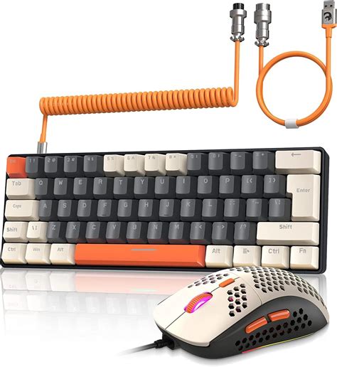 Ziyou Lang Wired Gaming Keyboard And Mouse Combospiral Usb C Keyboard