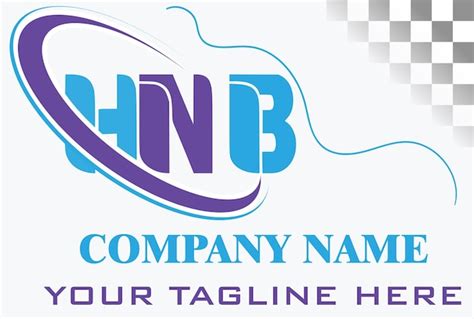 Premium Vector Hnb Letter Logo Design