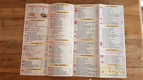 Menu At Yummy House Fast Food Plymouth