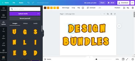 How To Use Graphic Alphabets In Canva Design Bundles