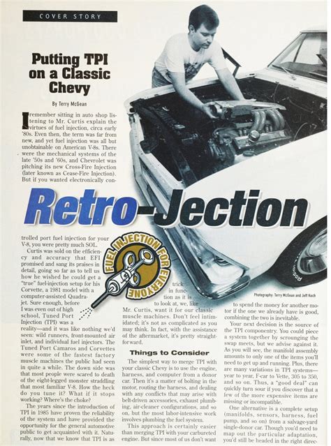 Retro Jection Putting Tpi On A Classic Chevy