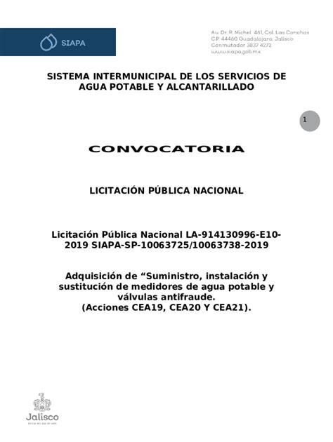 Sistema Intermunicipal De Los Servicios De Agua Potable Y Doc