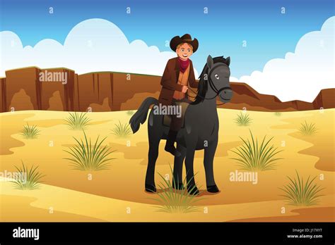 Jeune Cow Boy Banque D Images Vectorielles Alamy