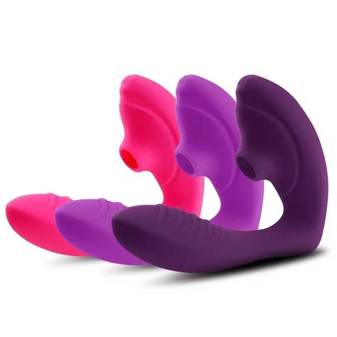 Vibrador Sugador de Clitóris Penetrável Estimulação Ponto G Potente