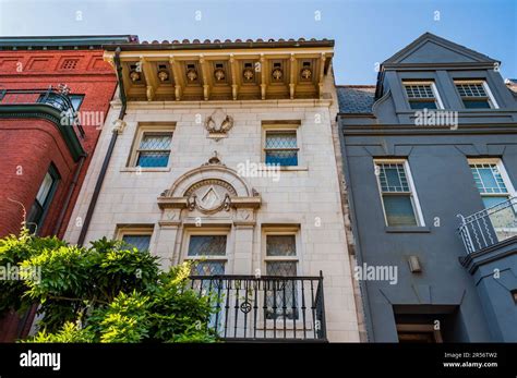 Historic Row Homes In The Nations Capital Washington Dc Usa Stock