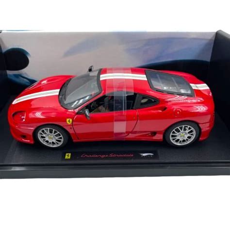 Modellino Hotwheels Elite 1 18 Ferrari 360 Challenge Stradale Red