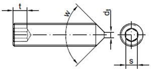 DIN 914 Stifte Mit Gewinde M 3 Aus Edelstahl A4 Kaufen Online