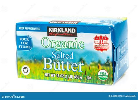 Los Angeles CA USA Package Of Kirkland Signature Brand Organic Salted