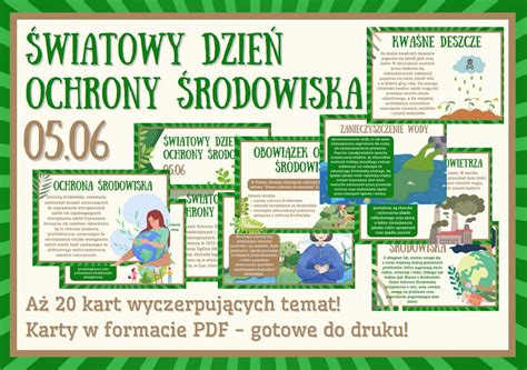 Wiatowy Dzie Ochrony Rodowiska Gazetka Szkolna Kart