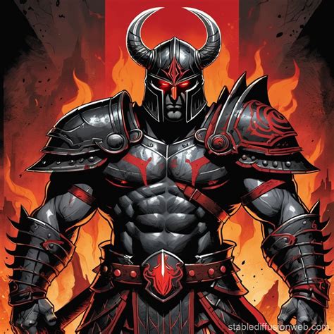 Modern God Of War Ares Comic Book Style Stable Diffusion Online