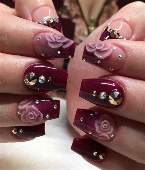 70 Dashing Maroon Nails For Fall 2020 The Glossychic Maroon Nails