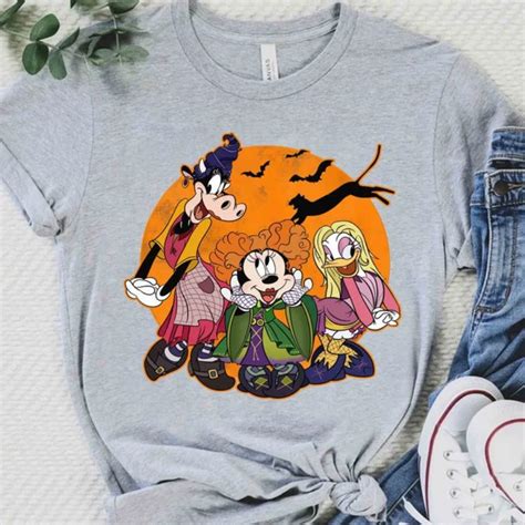 Funny Minnie Daisy Goofy Cosplay Hocus Pocus Sanderson Sisters Shirt