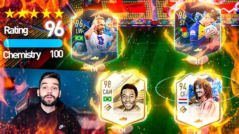 OMG MEU MELHOR FUT DRAFT NO FIFA 23 ATÉ AGORA CR7 TOTS E NEYMAR TOTS