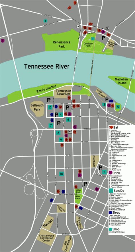 Printable Map Of Chattanooga - Free Printable Maps