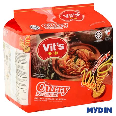 Vit S Instant Noodles Curry 5 X 78g Shopee Malaysia