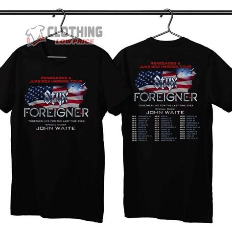 STYX Band And Foreigner Band Tour 2024 Merch STYX Band And Foreigner