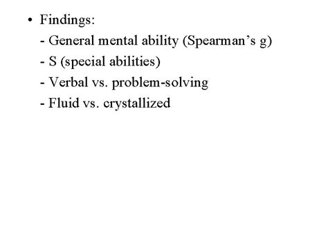 Chapter 9 Intelligence Definition Classic Verbal Reasoning Visualspatial