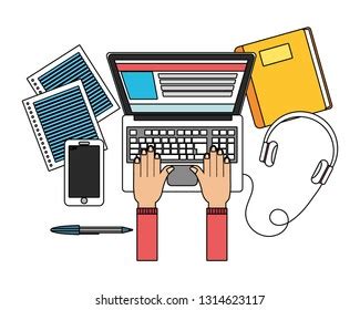 technology device cartoon stock vector royalty