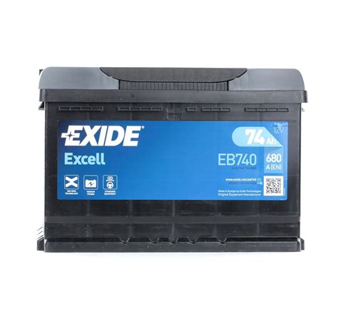 Se Exide Eb Excell Batterie V Ah A B Bleiakkumulator