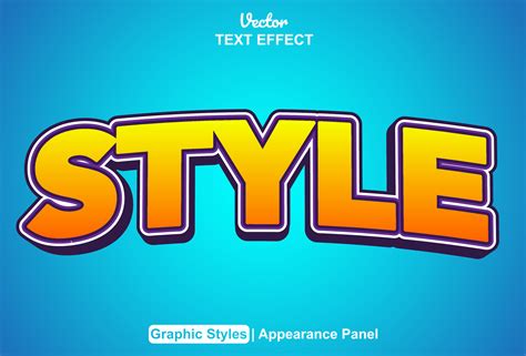 style text effect  graphic style  editable  vector art