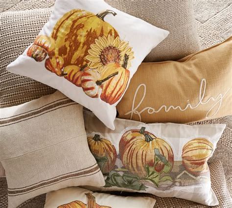 Pumpkin Sunflower Pillow Cover Pottery Barn