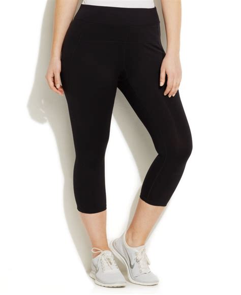 Calvin Klein Performance Plus Size Capri Leggings In Black Save 20 Lyst