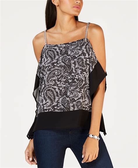 Michael Kors Chain Strap Top Macys