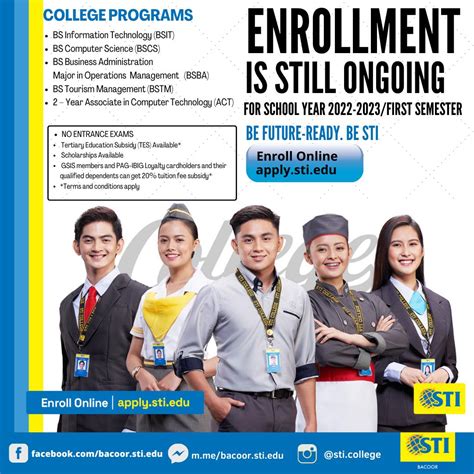 enrollment   ongoing sti college bacoor facebook