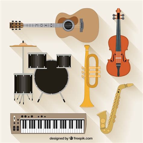 Colección De Instrumentos Musicales Descargar Vectores Gratis